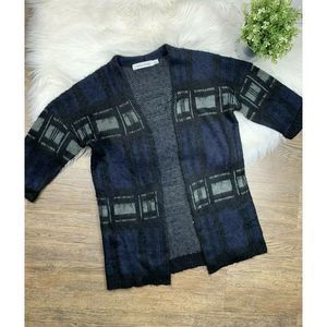 Bishop + Young Black Oversize Open Front Cardigan